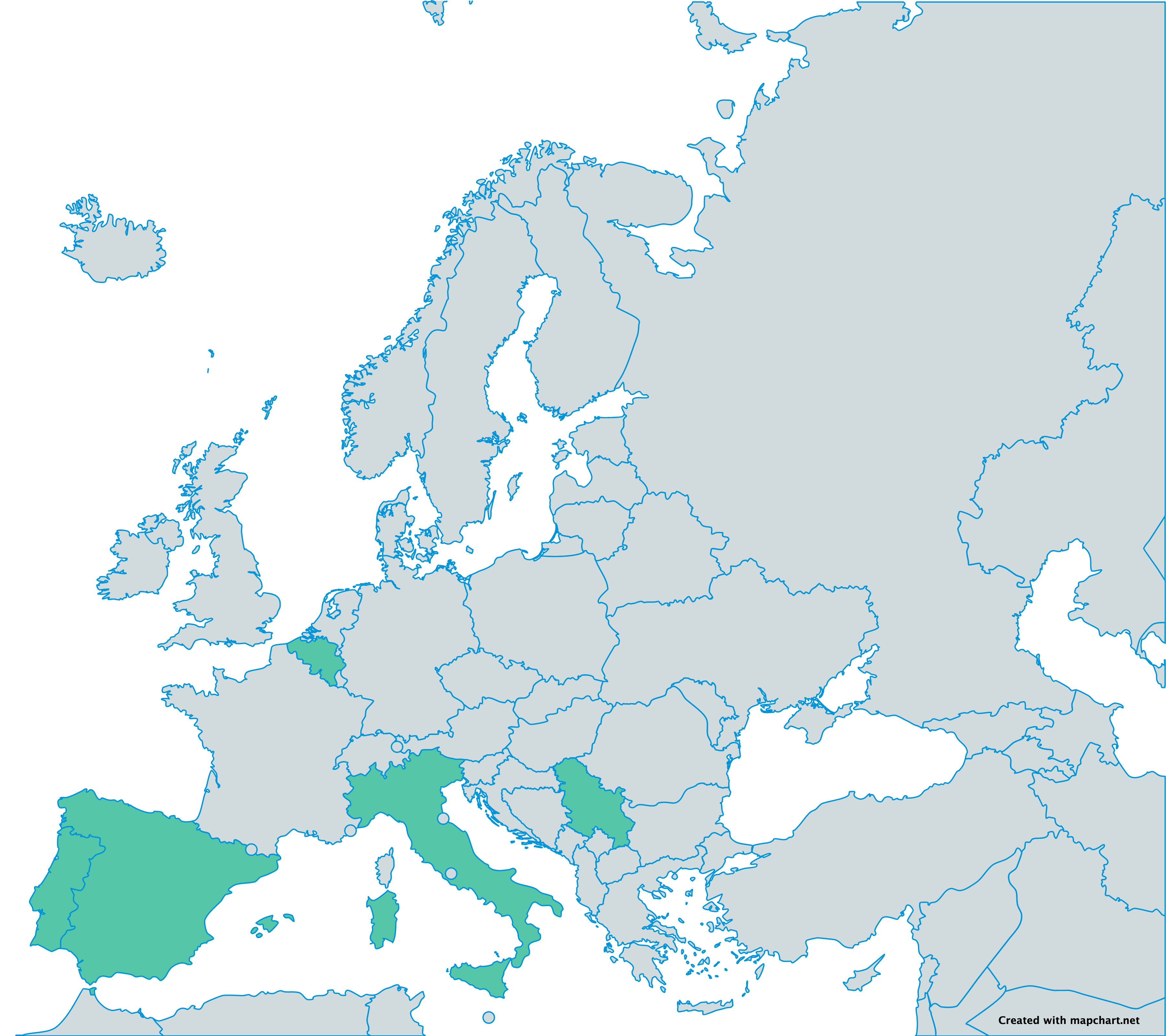 Mappa partner progetto Erasmus+ IPA 2