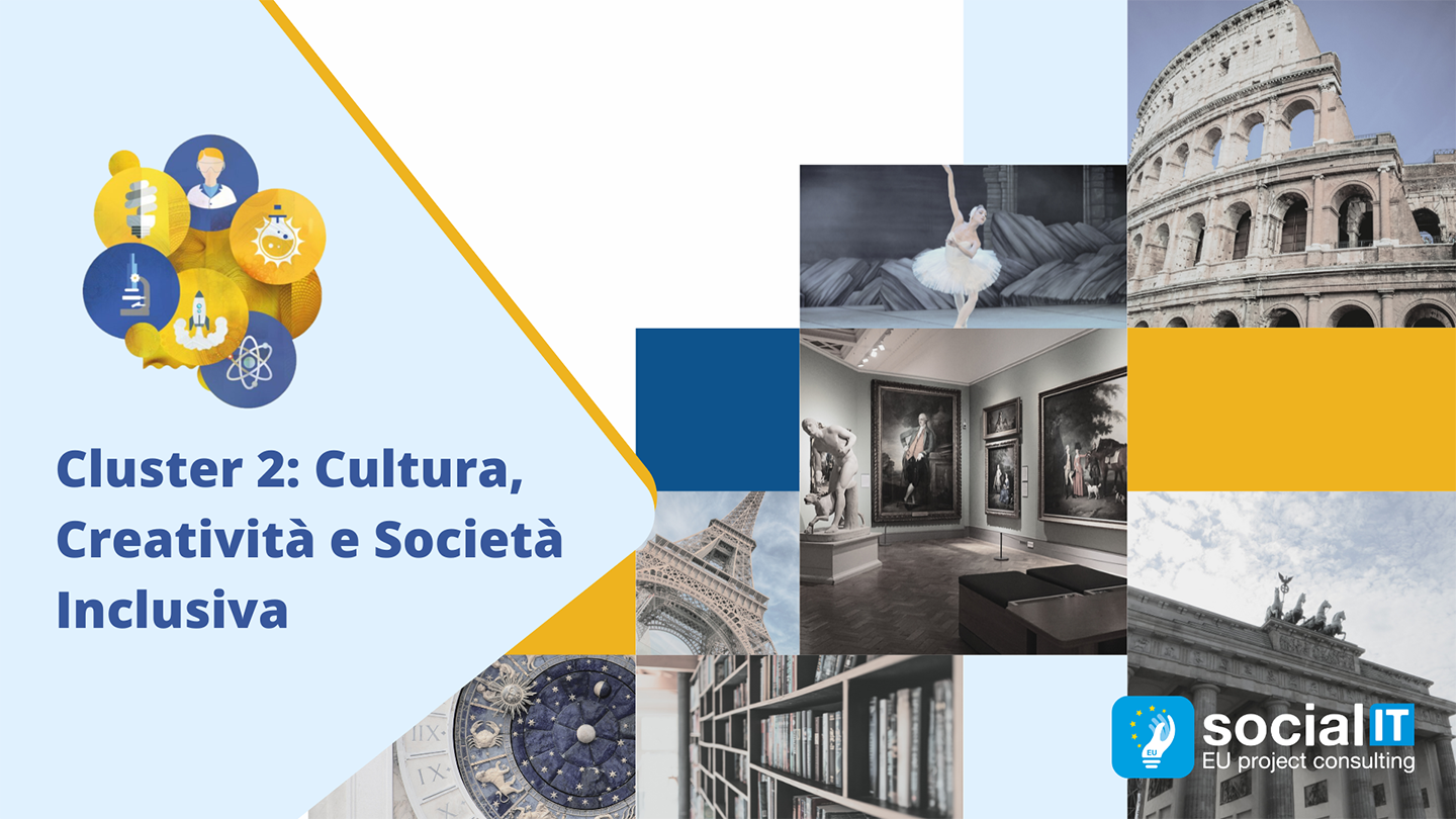 Horizon Europe Cluster Cultura, Creatività e Società Inclusiva